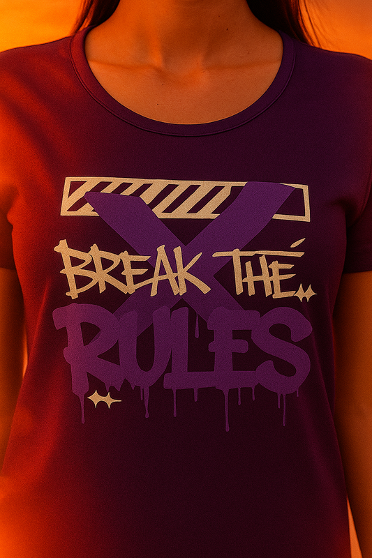 alpha hue Women's Graphic T-Shirt Classic Fit Purple