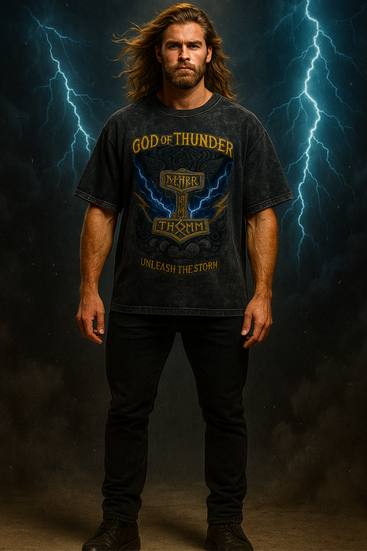 Men Acid Washed Oversized Tee
