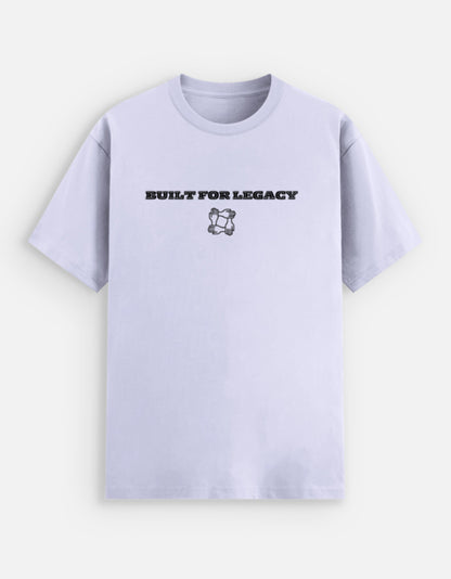Alpha hue men stretch t-shirt in light lavender with Built for Legacy print comfortable stretch cotton tee