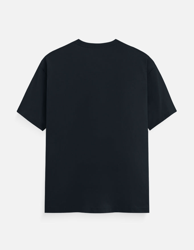 Alpha Hue black men's classic crew neck t-shirt with short sleeves and simple design