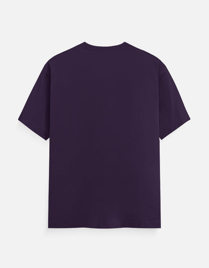 Alpha Hue men's classic crew neck t-shirt in dark purple with short sleeves and simple design