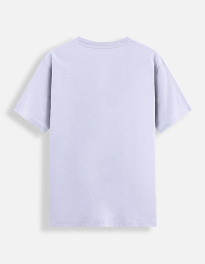 ALPHA HUE men's stretch t-shirt in light lavender with short sleeves and crew neck design